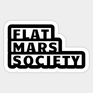 Flat Mars Society Sticker